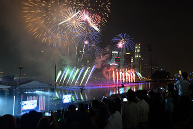 Fireworks at Marina Bay