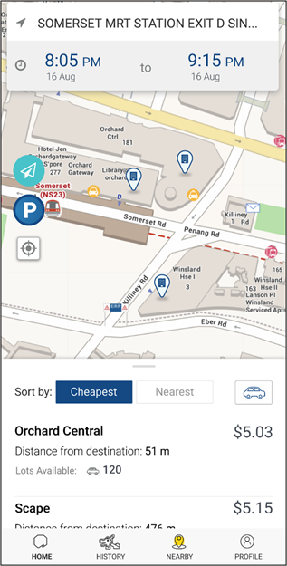 Find Parking Feature