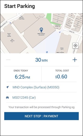 Start Parking Feature Start Parking Feature