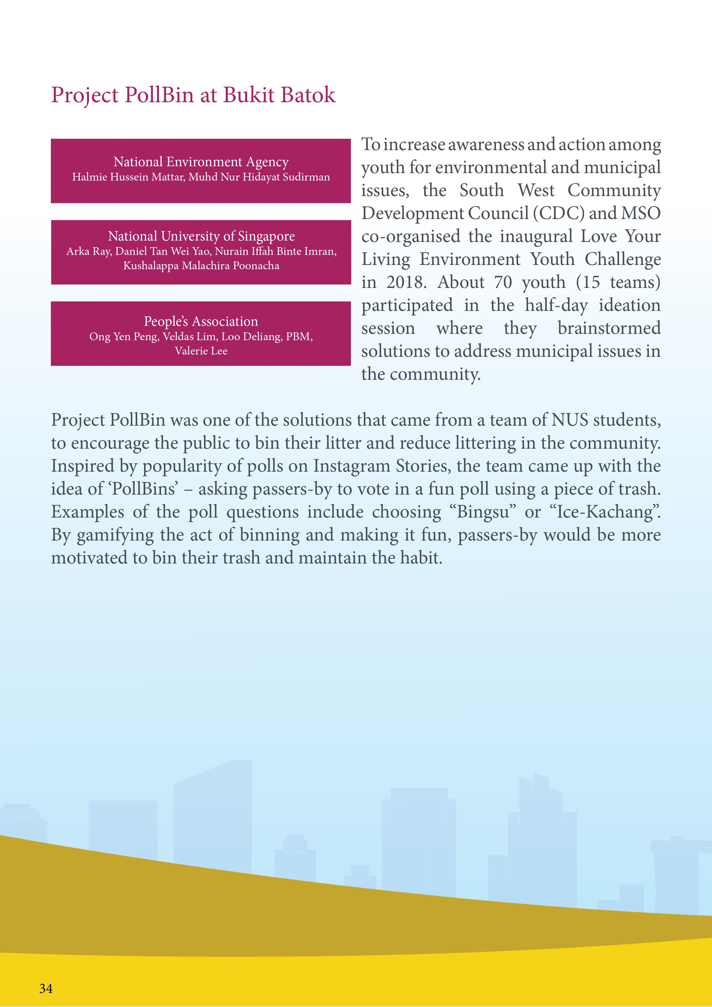Project PollBin at Bukit Batok 1