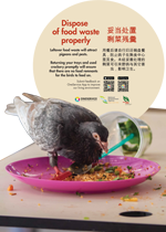 Dispose of food waste properly Standee Dispose of food waste properly Standee