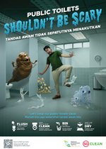 Clean Public Toilets Poster - Public Toilets Shouldn’t Be Scary (2022)