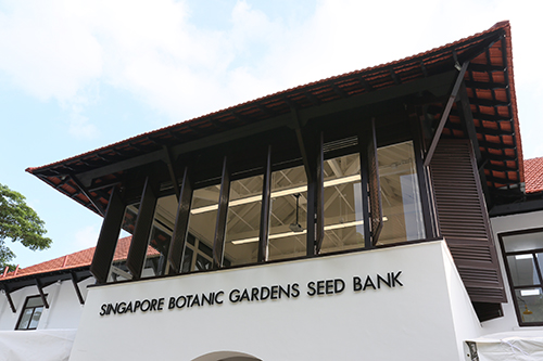 The Singapore Botanic Gardens Seed Bank is located in the conserved House 4 at Cluny Road.